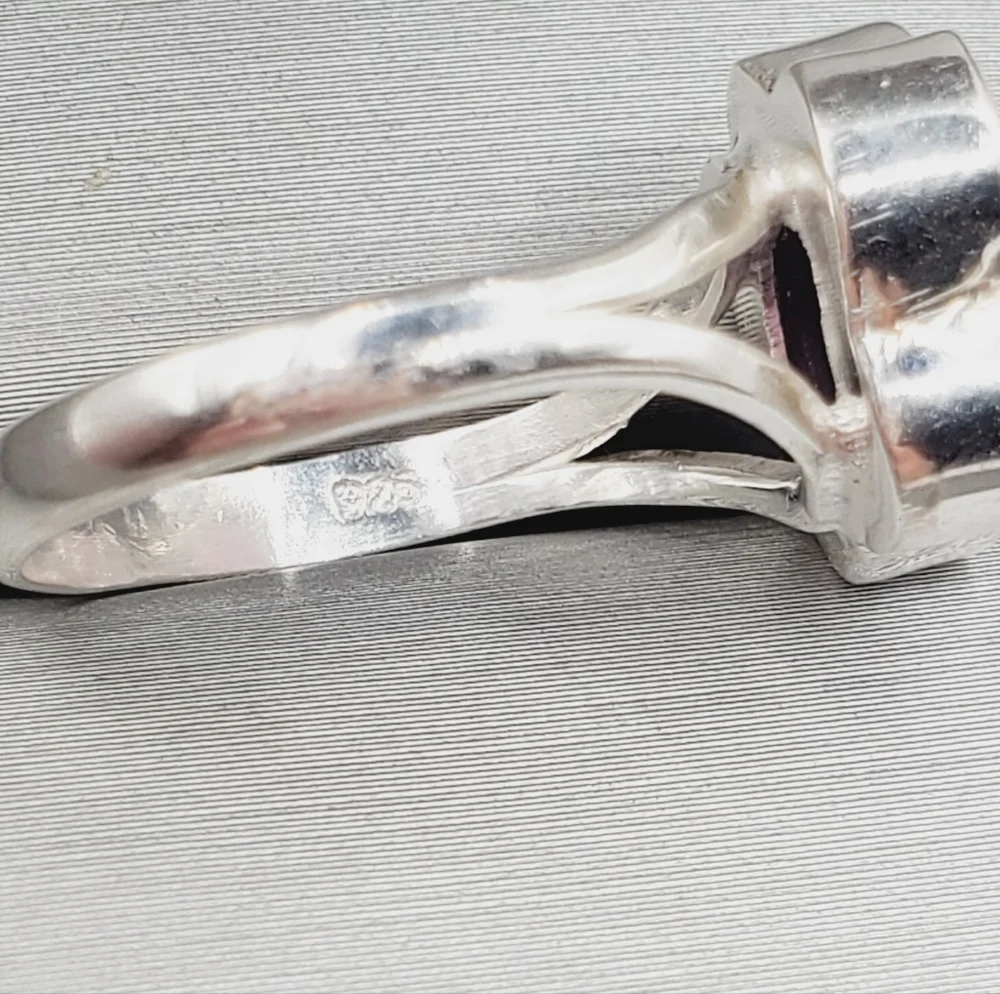 925 Sterling Silver Bezel Set Cloud Ring